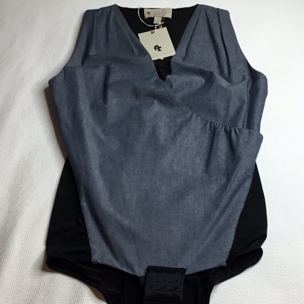 Bradamant cross front, bodysuit, tank top